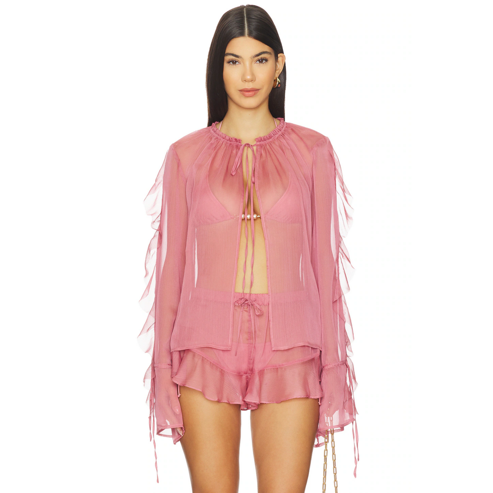 Shani Shemer Jeanie Blouse in Pink - Picture 2 of 3